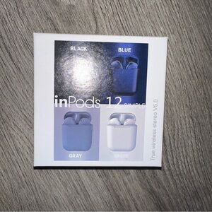 inPods 12 Android iOS BT 5.0 Wireless Navy Blue Headphones